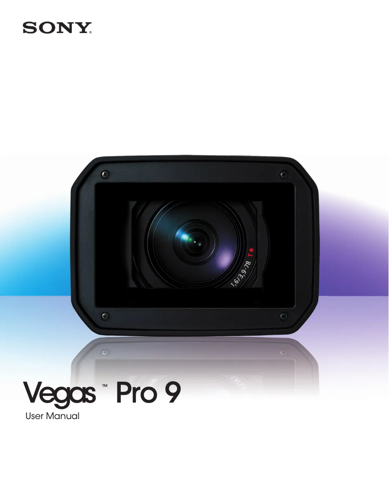 Image de la première page du manuel de l'appareil Vegas Pro 9