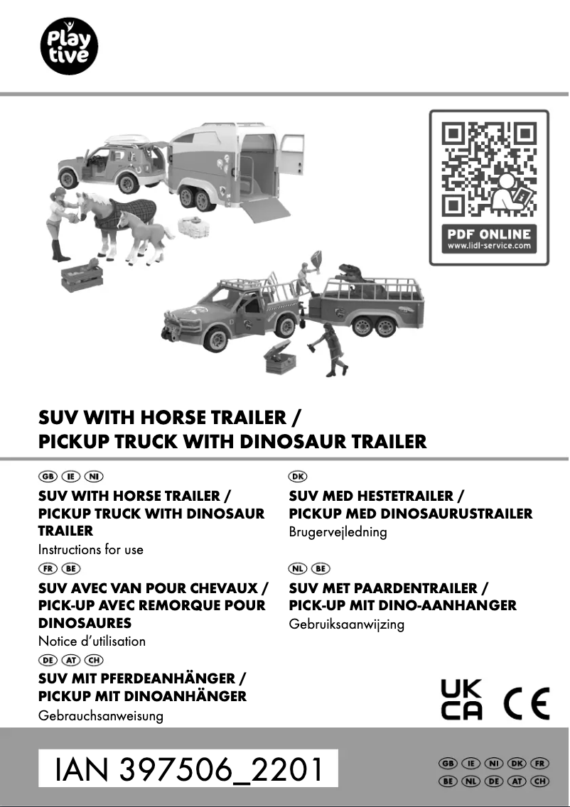 Page 1 de la notice Manuel utilisateur Playtive IAN 397506