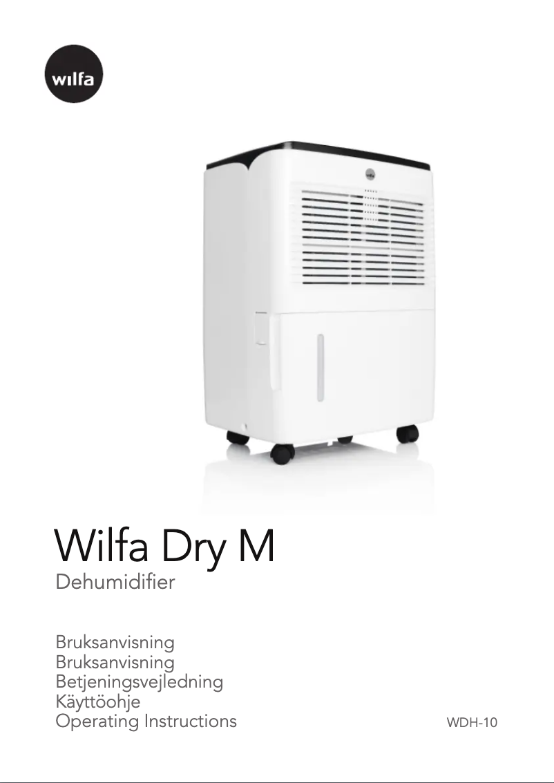 Image de la première page du manuel de l'appareil Dry M WDH-10