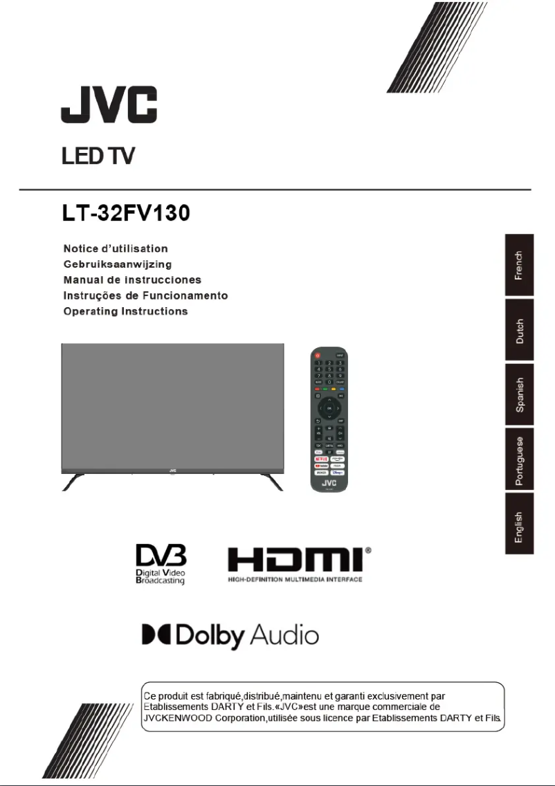 Page n°1 - Manuel utilisateur JVC LT-32FV130