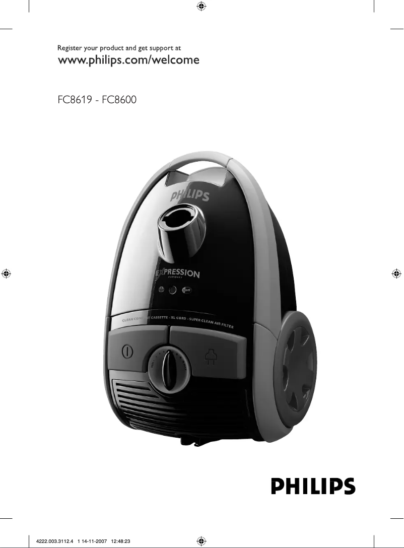 Page n°1 - Manuel utilisateur Philips Expression FC8602