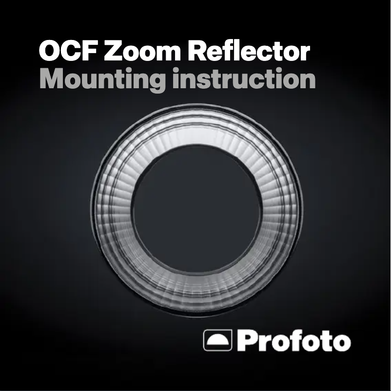 Page n°1 - Manuel utilisateur Profoto OCF Zoom Reflector