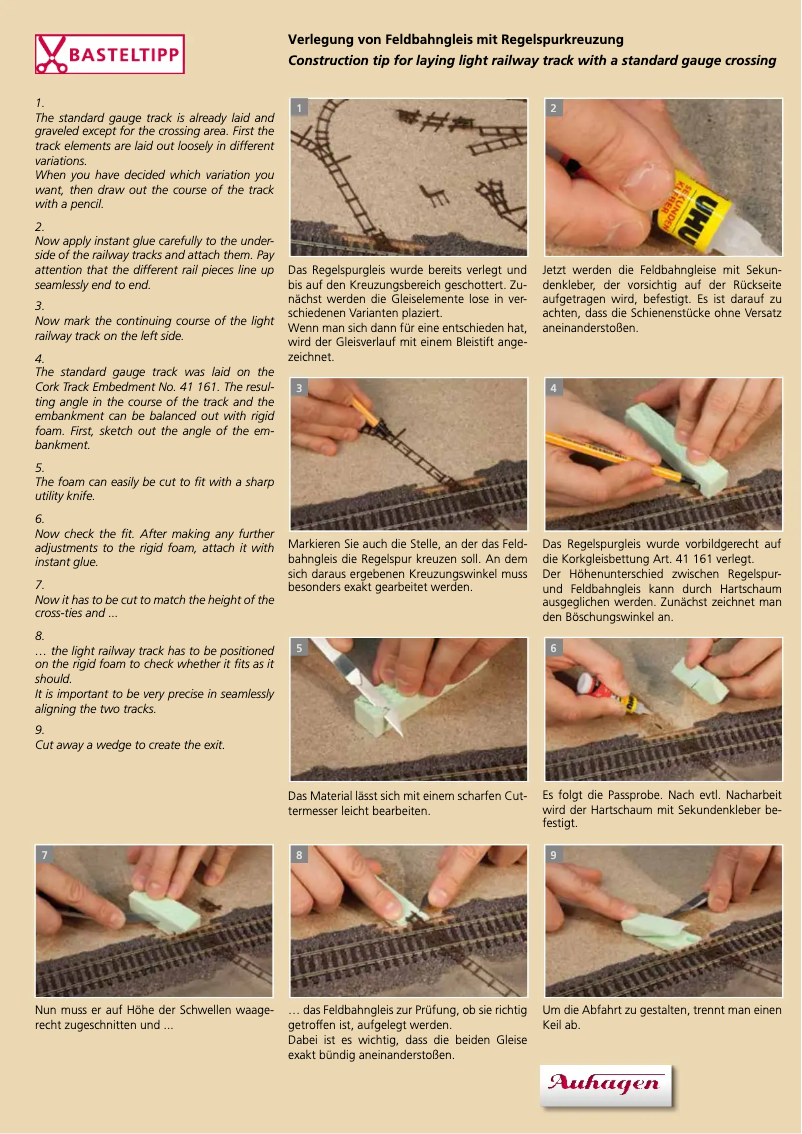 Page 1 de la notice Manuel utilisateur Auhagen 41701