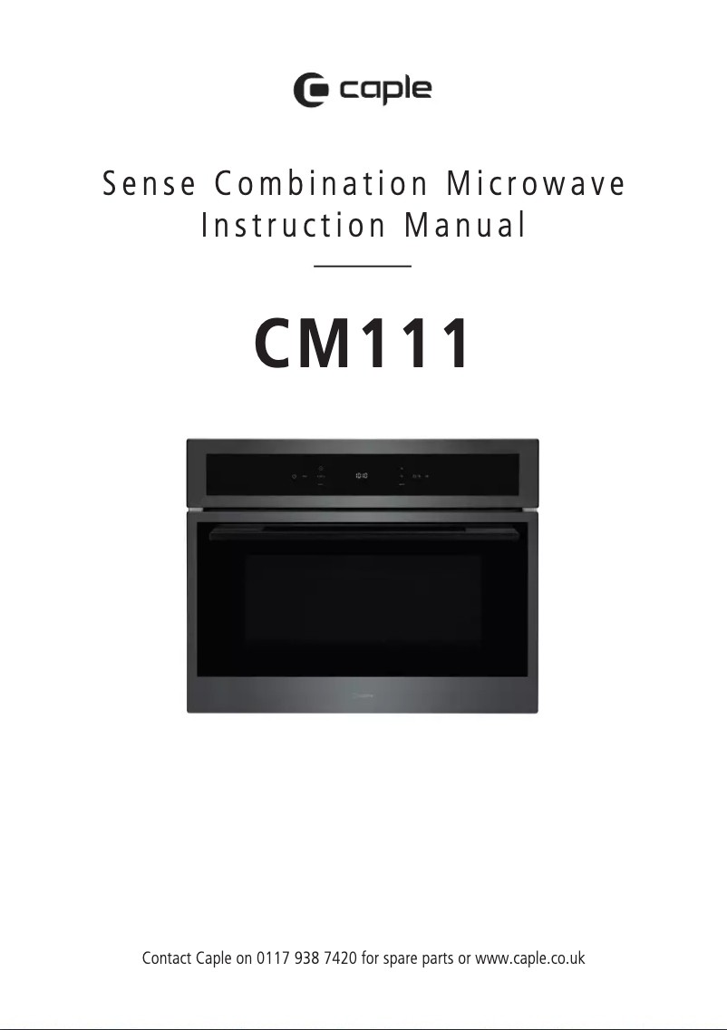 Page 1 de la notice Manuel utilisateur Caple CM111SS