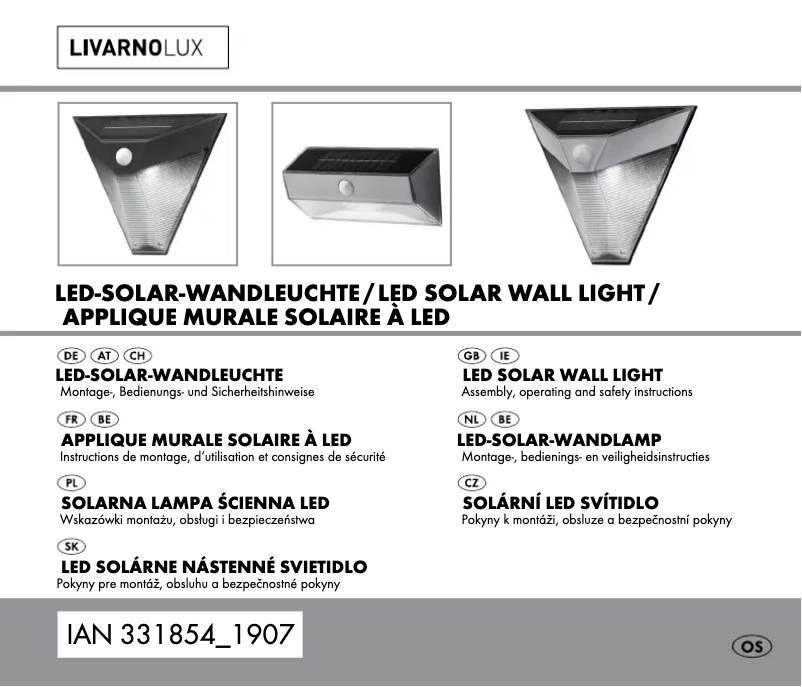 Page 1 de la notice Manuel utilisateur Livarno Lux HG06010A