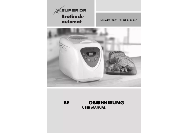 Image de la première page du manuel de l'appareil XBM1538