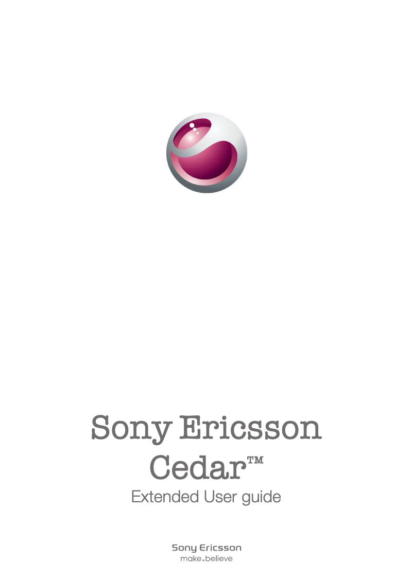 Image de la première page du manuel de l'appareil Ericsson Cedar J108a