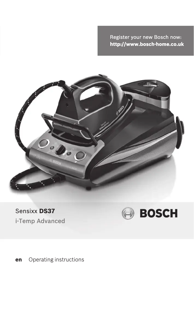Page 1 de la notice Manuel utilisateur Bosch Sensixx DS37 TDS3771GB
