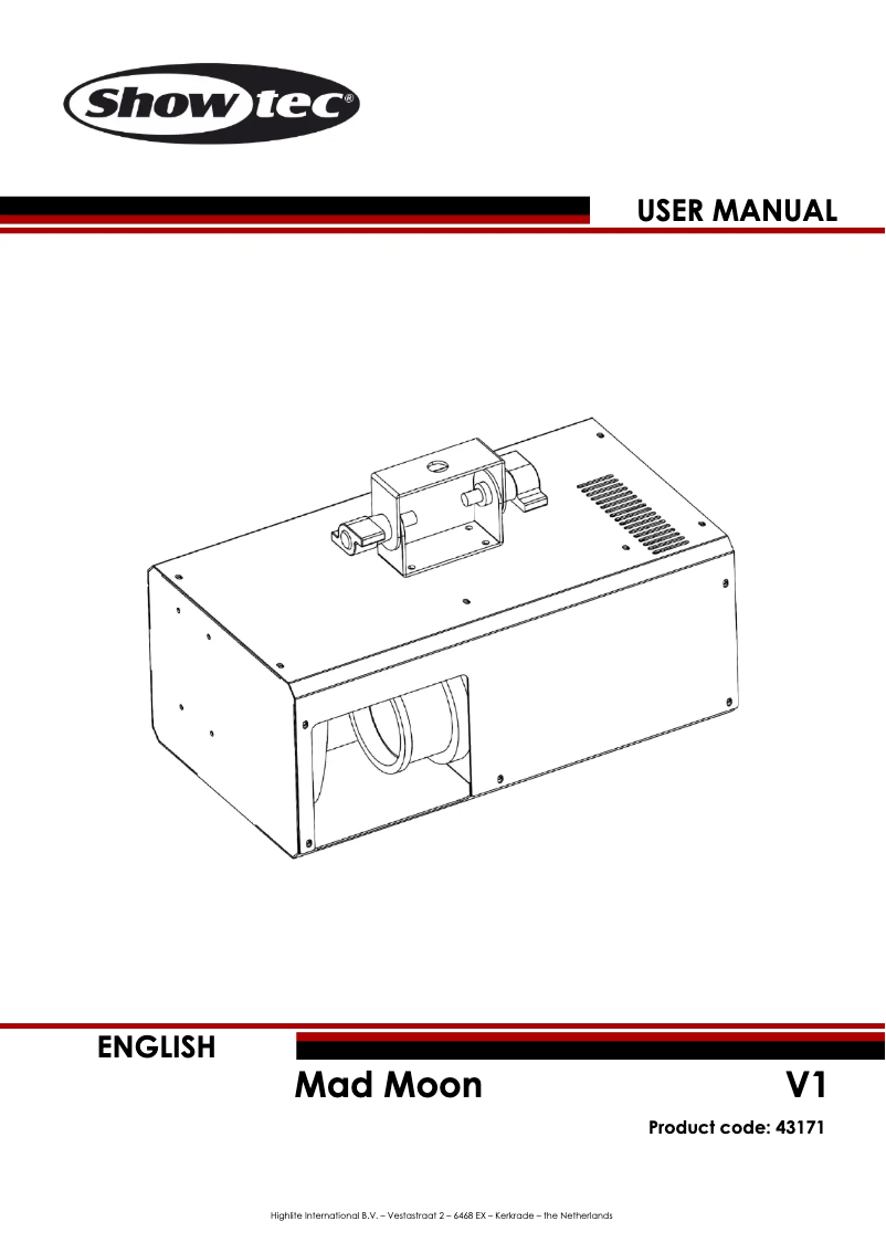 Image de la première page du manuel de l'appareil Mad Moon