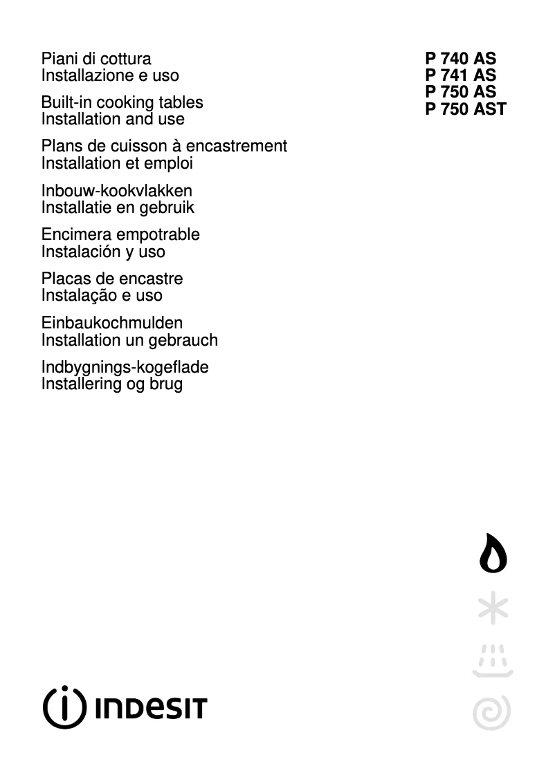 Page n°1 - Manuel utilisateur Indesit P 740 AS (IX)