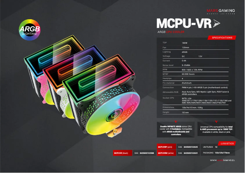 Image de la première page du manuel de l'appareil MCPU-VR