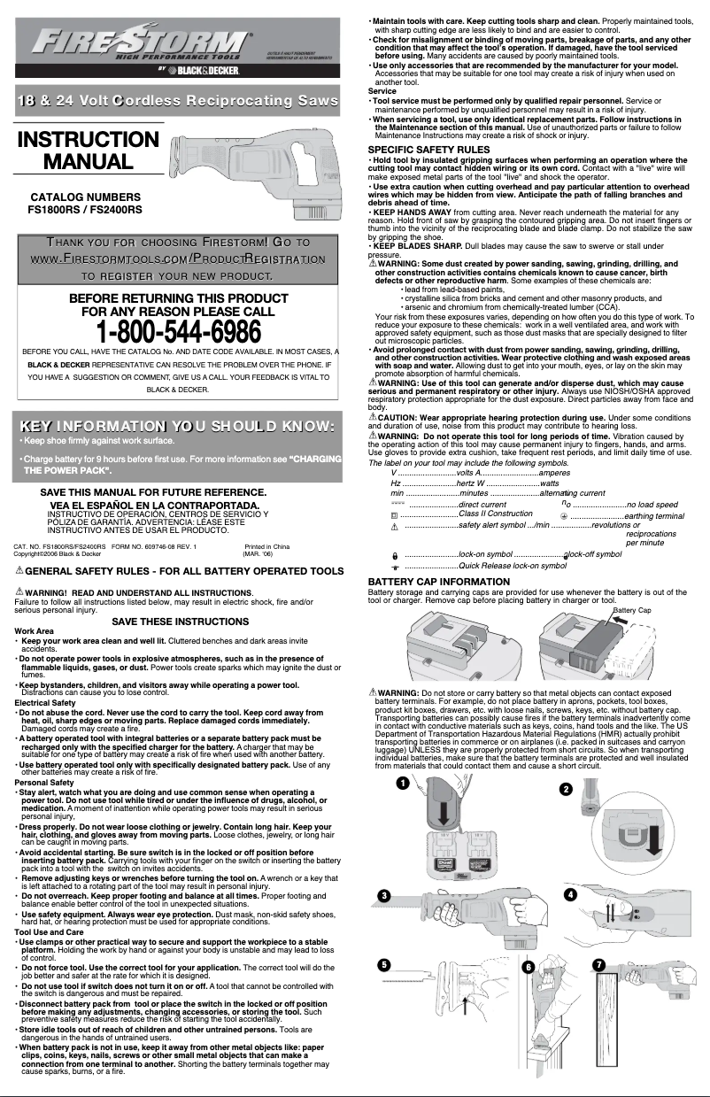 Image de la première page du manuel de l'appareil FS2400RS