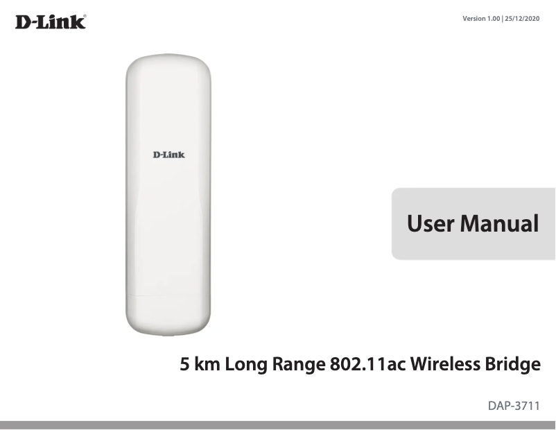 Page 1 de la notice Manuel utilisateur D-Link DAP-3711