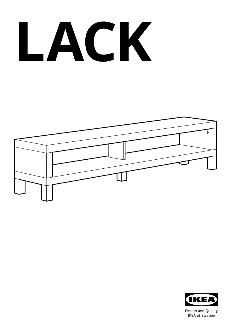 Page 1 de la notice Manuel utilisateur Ikea LACK 605.660.62