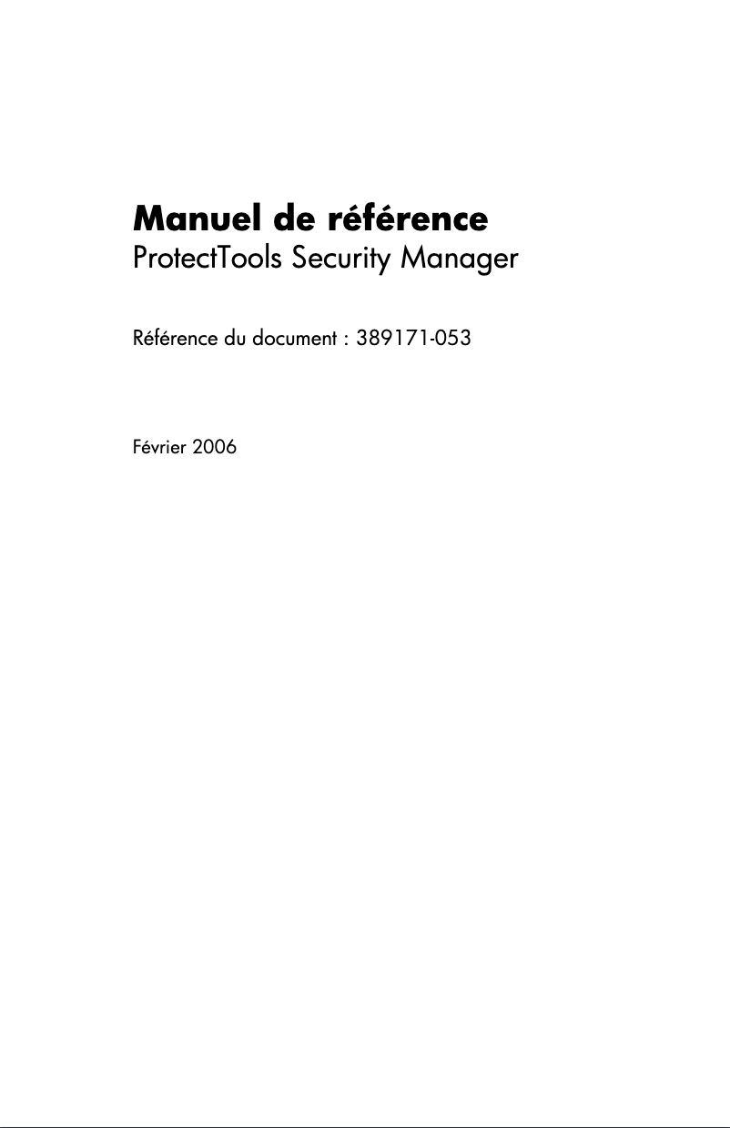 Page 1 de la notice Manuel utilisateur HP Compaq tc4400