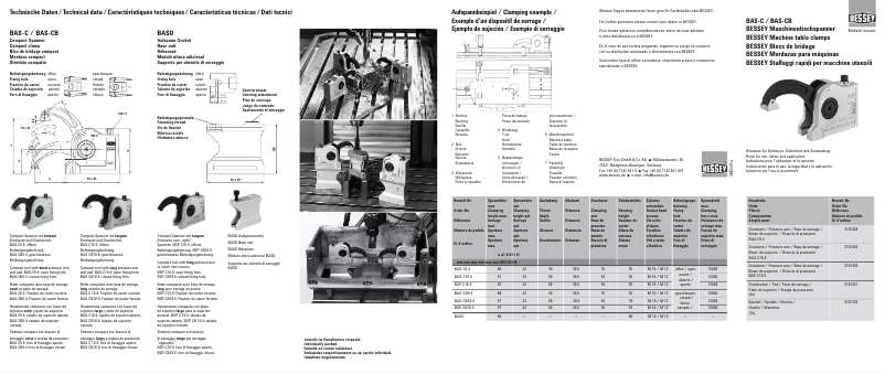 Page 1 de la notice Manuel utilisateur Bessey BAS-C9-4