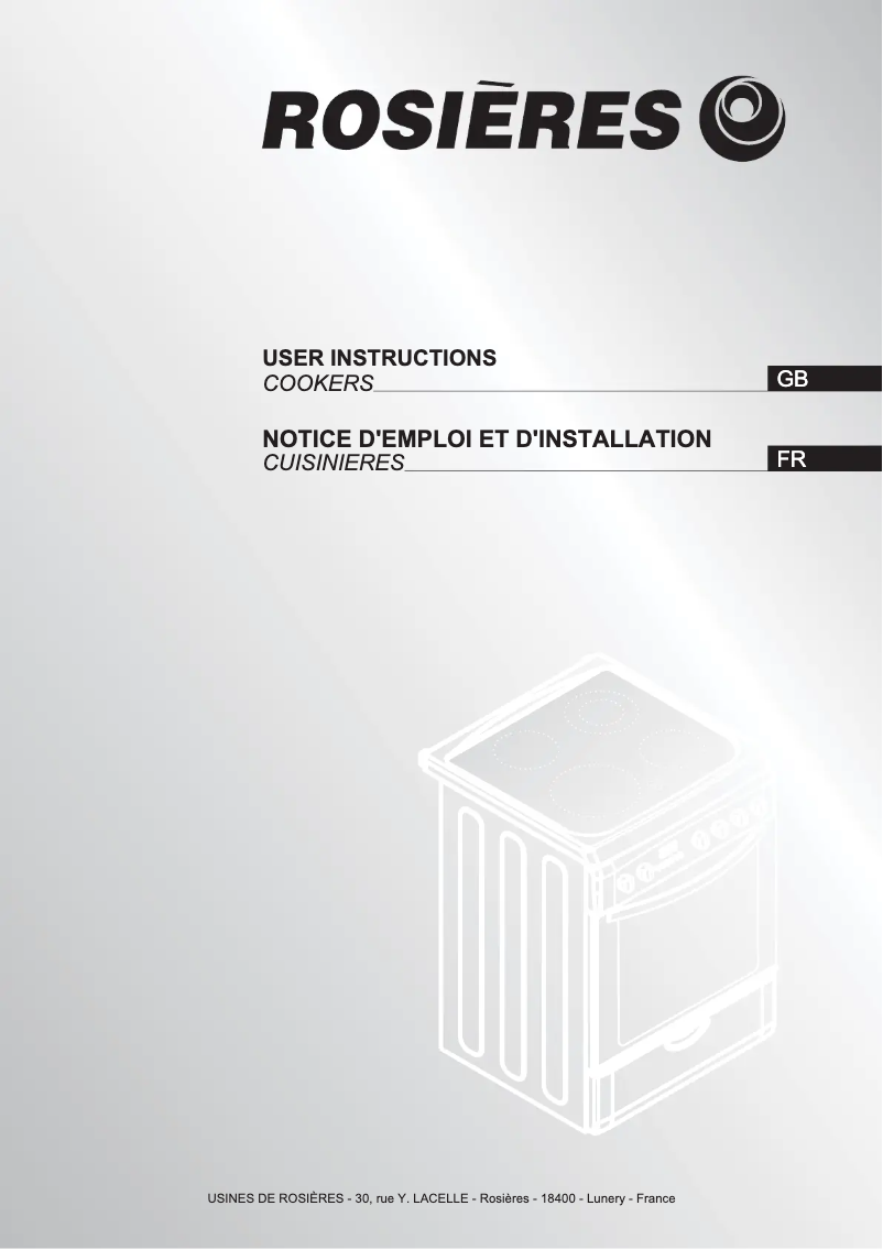 Page n°1 - Manuel utilisateur Rosieres RCV5471PN
