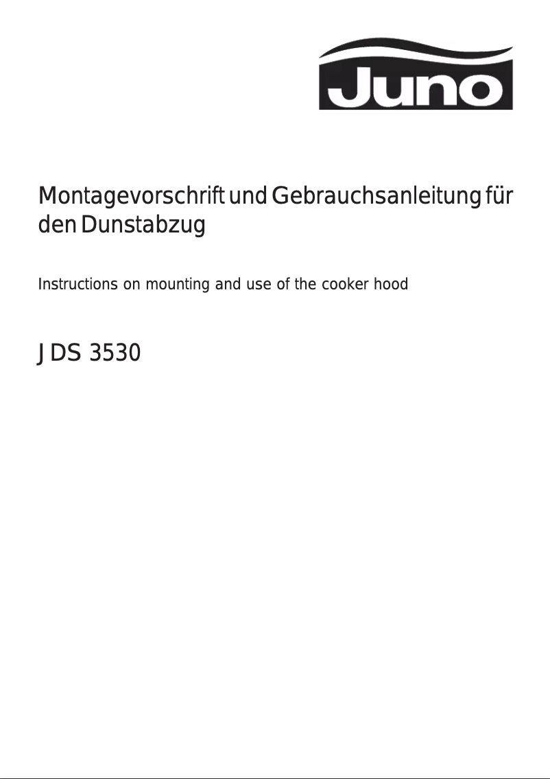 Page 1 de la notice Manuel utilisateur Juno JDS3530W