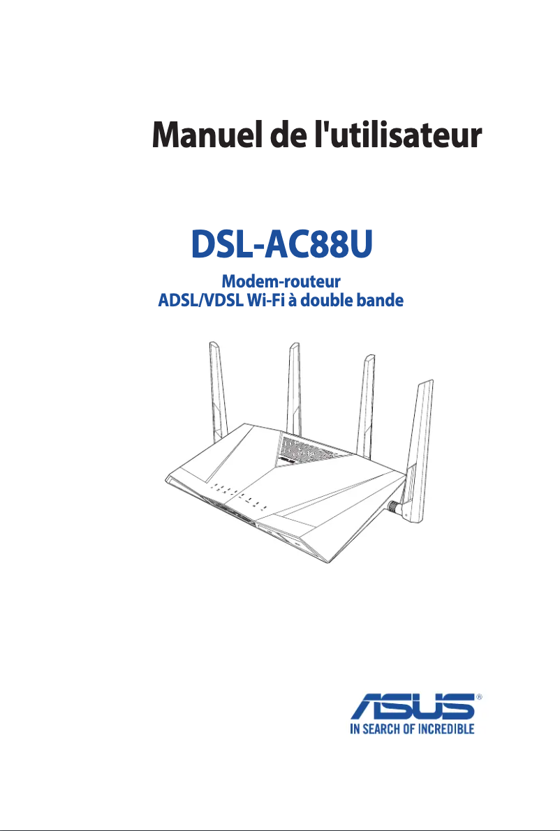 Page 1 de la notice Manuel utilisateur Asus DSL-AC88U