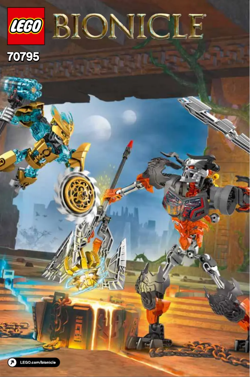 Page n°1 - Manuel utilisateur Lego Bionicle 70795