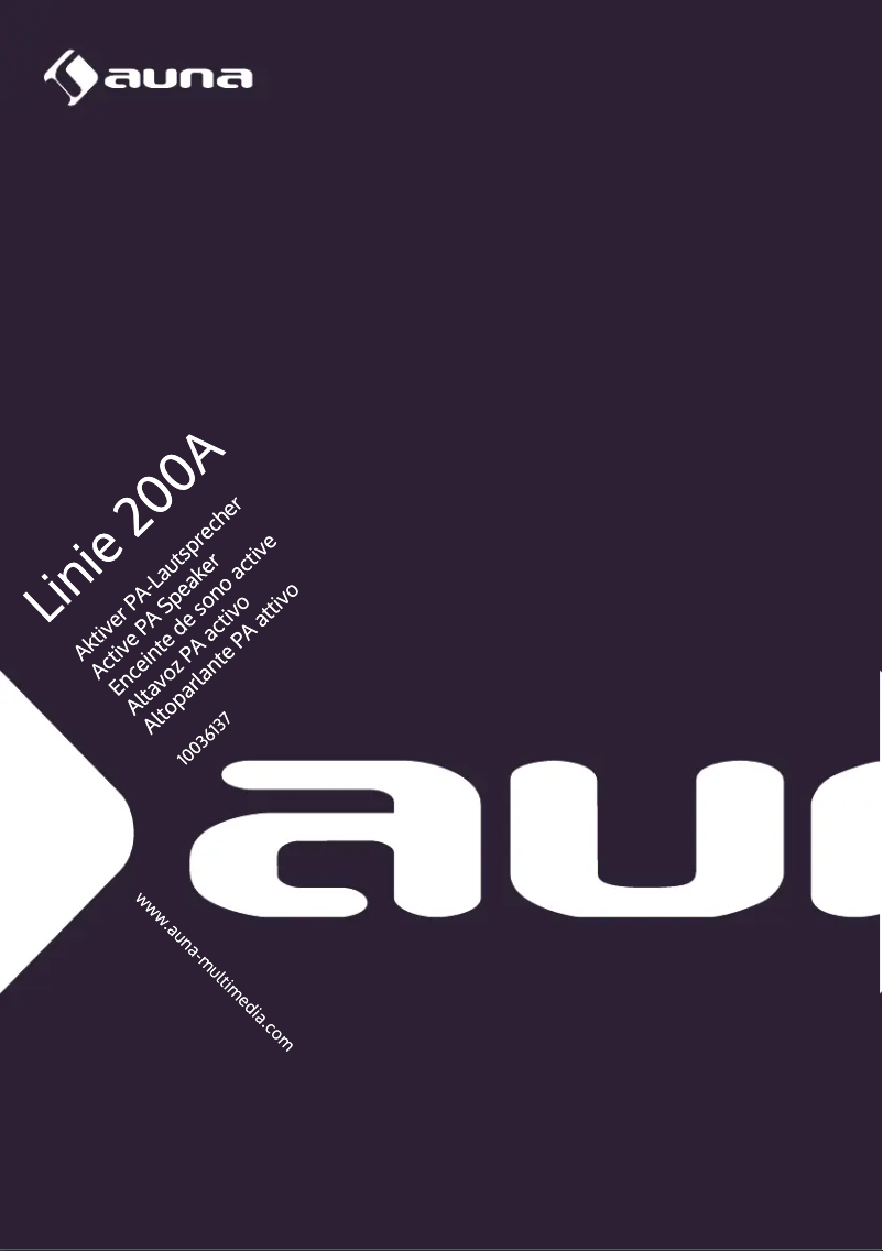 Image de la première page du manuel de l'appareil Line 200 A