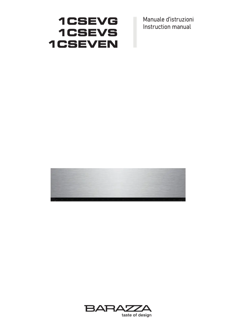 Image de la première page du manuel de l'appareil 1CSEVG