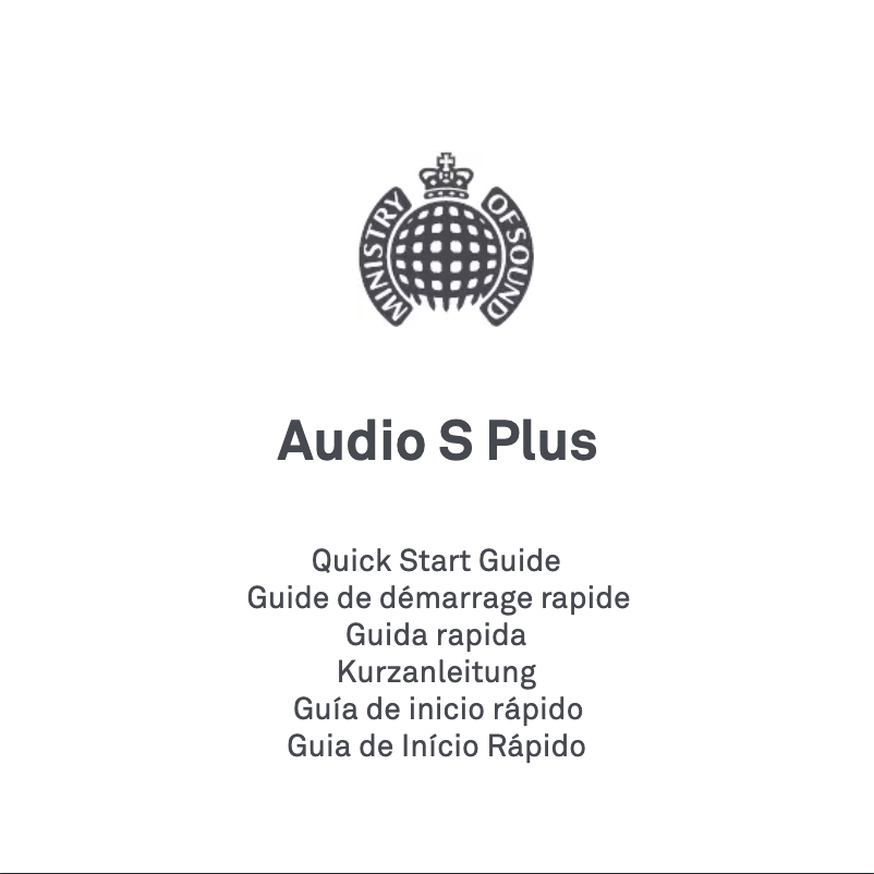 Página 1 del manual Manual de usuario Ministry of Sound Audio S Plus