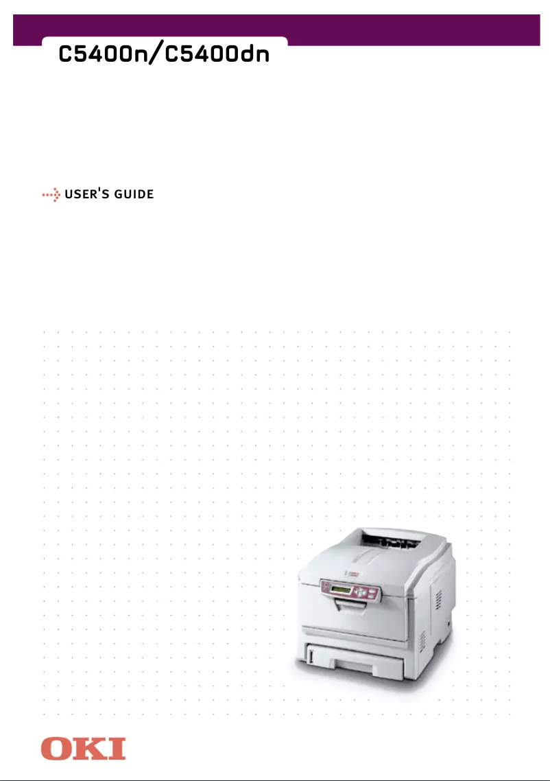 Image de la première page du manuel de l'appareil C5400DTN