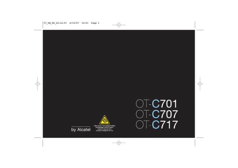 Página 1 del manual Manual de usuario Alcatel One Touch C707