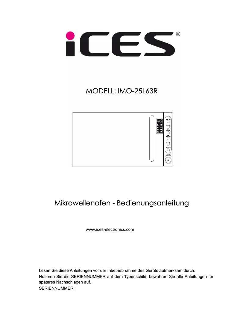 Página 1 del manual Manual de usuario Ices IMO-25L63