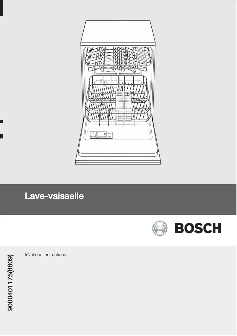 Page 1 de la notice Manuel utilisateur Bosch SGV46M03EP
