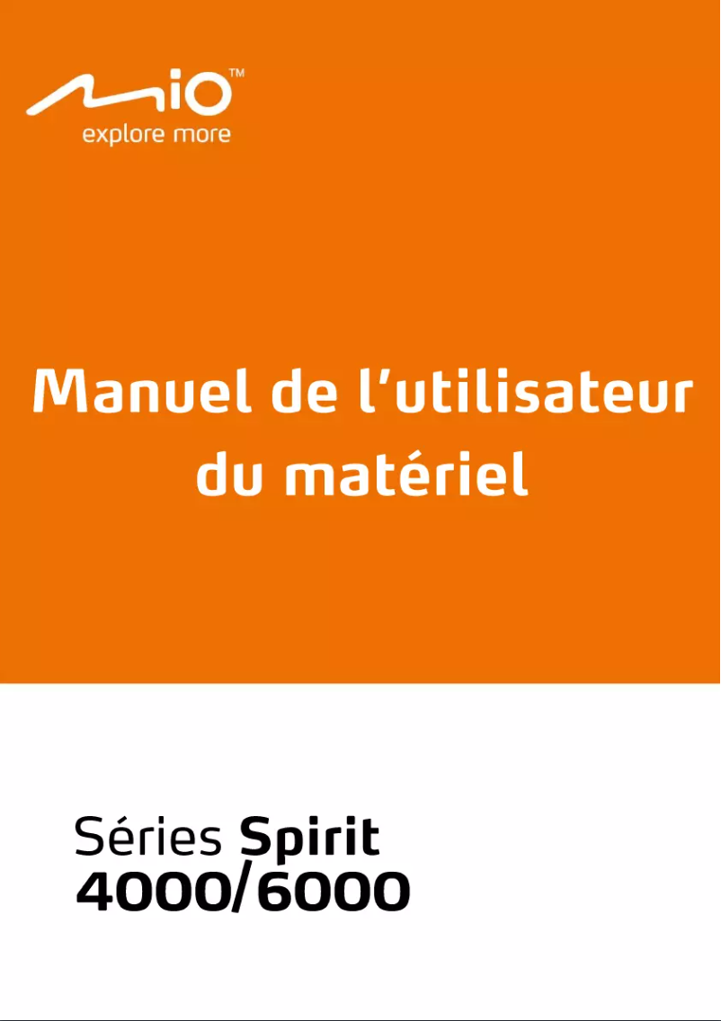 Page n°1 - Manuel utilisateur Mio Spirit 4950 LM