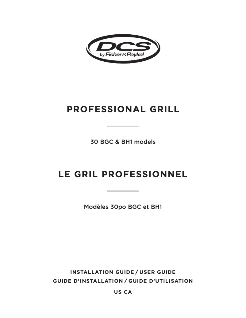Page n°1 - Instructions / montage DCS BH1-36R-N