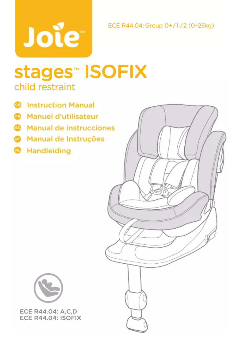 Image de la première page du manuel de l'appareil Stages Isofix