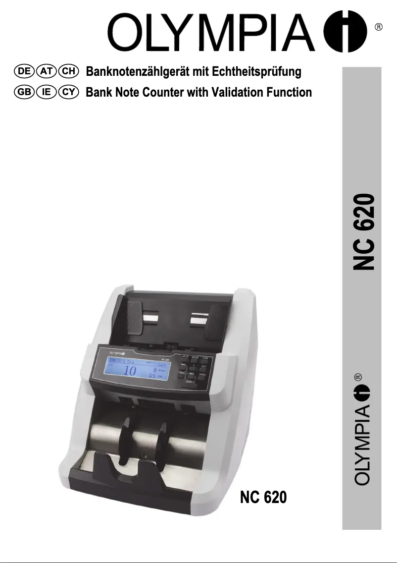 Page 1 de la notice Manuel utilisateur Olympia NC 620