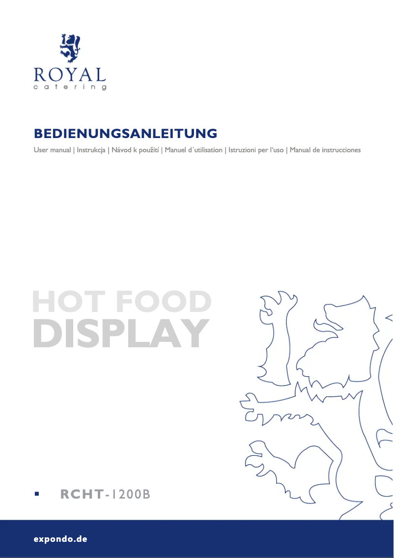 Page 1 de la notice Manuel utilisateur Royal Catering RCHT-1200B