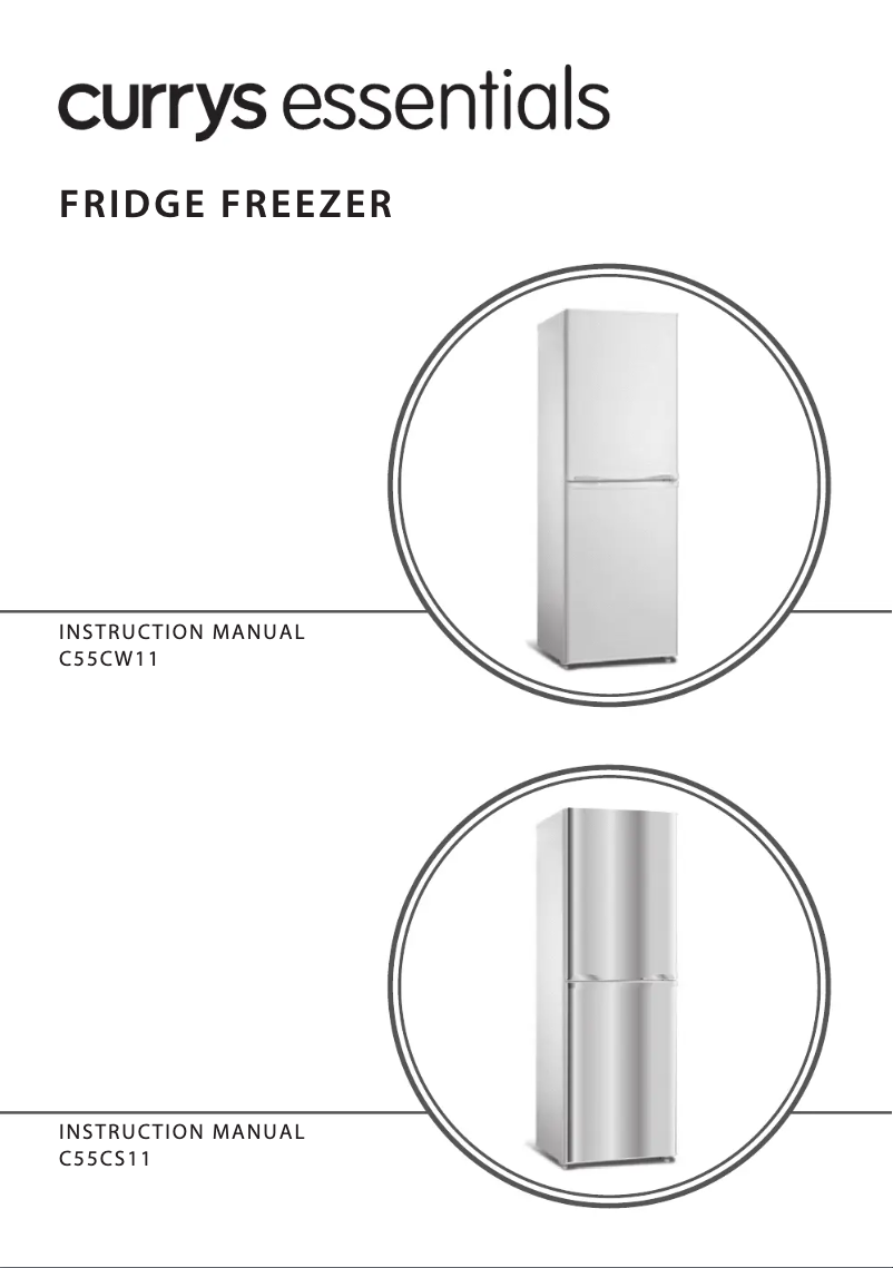 Page 1 de la notice Manuel utilisateur Currys Essentials C55CS11