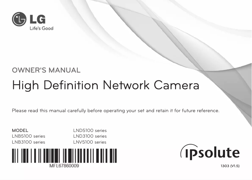 Page n°1 - Manuel utilisateur LG LNB5100