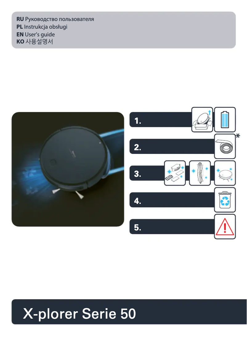 Page 1 de la notice Manuel utilisateur Tefal X-plorer Serie 50 RG7387