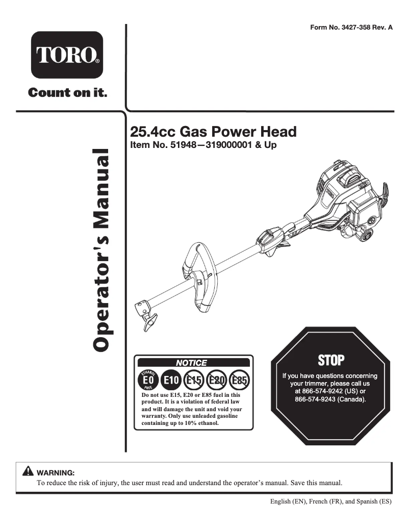 Image de la première page du manuel de l'appareil 51948