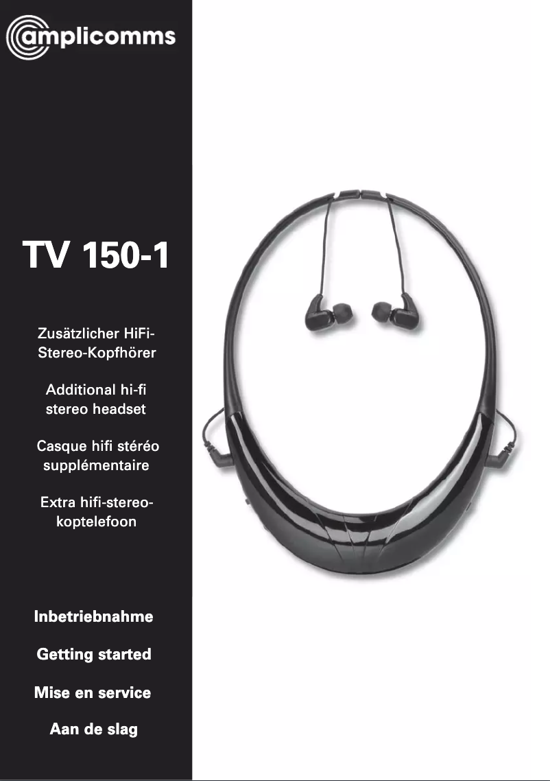 Page 1 de la notice Manuel utilisateur Amplicom TV 150-1
