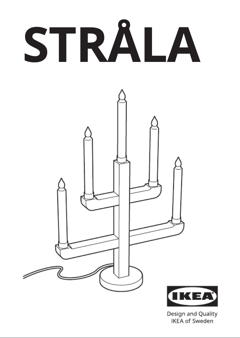 Página 1 del manual Manual de usuario Ikea STRÅLA 005.633.11