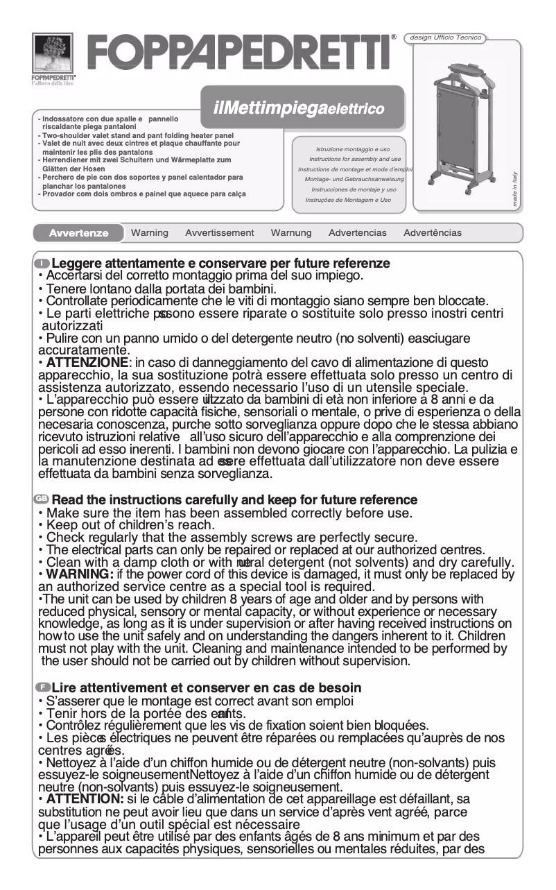 Image de la première page du manuel de l'appareil ilMettimpiega Electrical