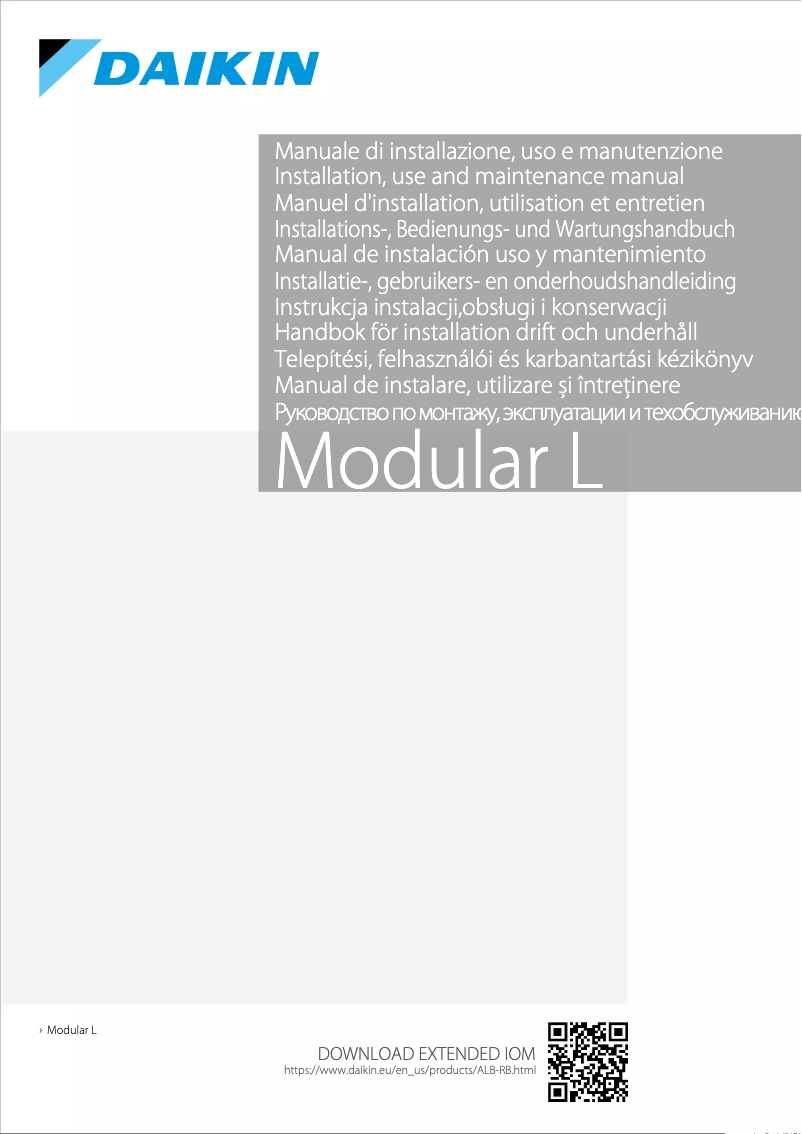 Page 1 de la notice Guide d'installation Daikin ALB05RBMNADBT00