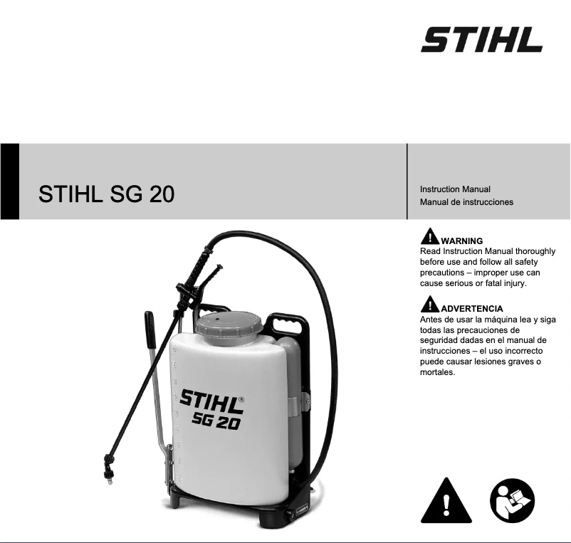 Page 1 de la notice Manuel utilisateur Stihl SG 20