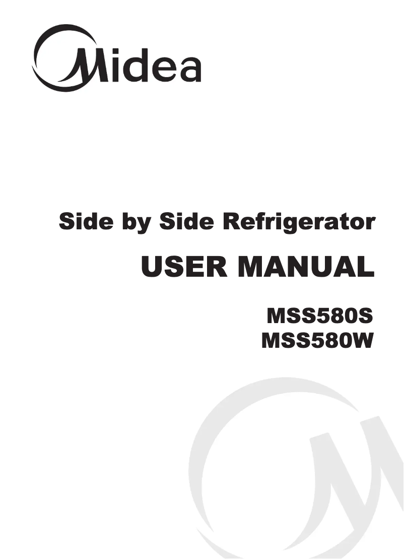 Page n°1 - Manuel utilisateur Midea MSS580W