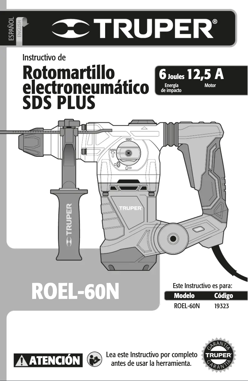 Image de la première page du manuel de l'appareil ROEL-60N