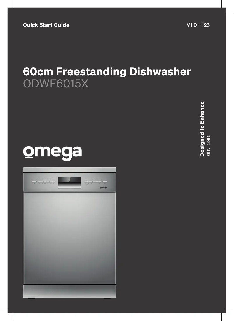 Page n°1 - Guide de démarrage rapide Omega ODWF6015X