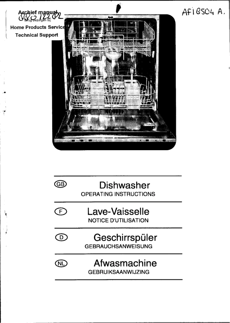 Page 1 de la notice Manuel utilisateur Etna AFI8504A