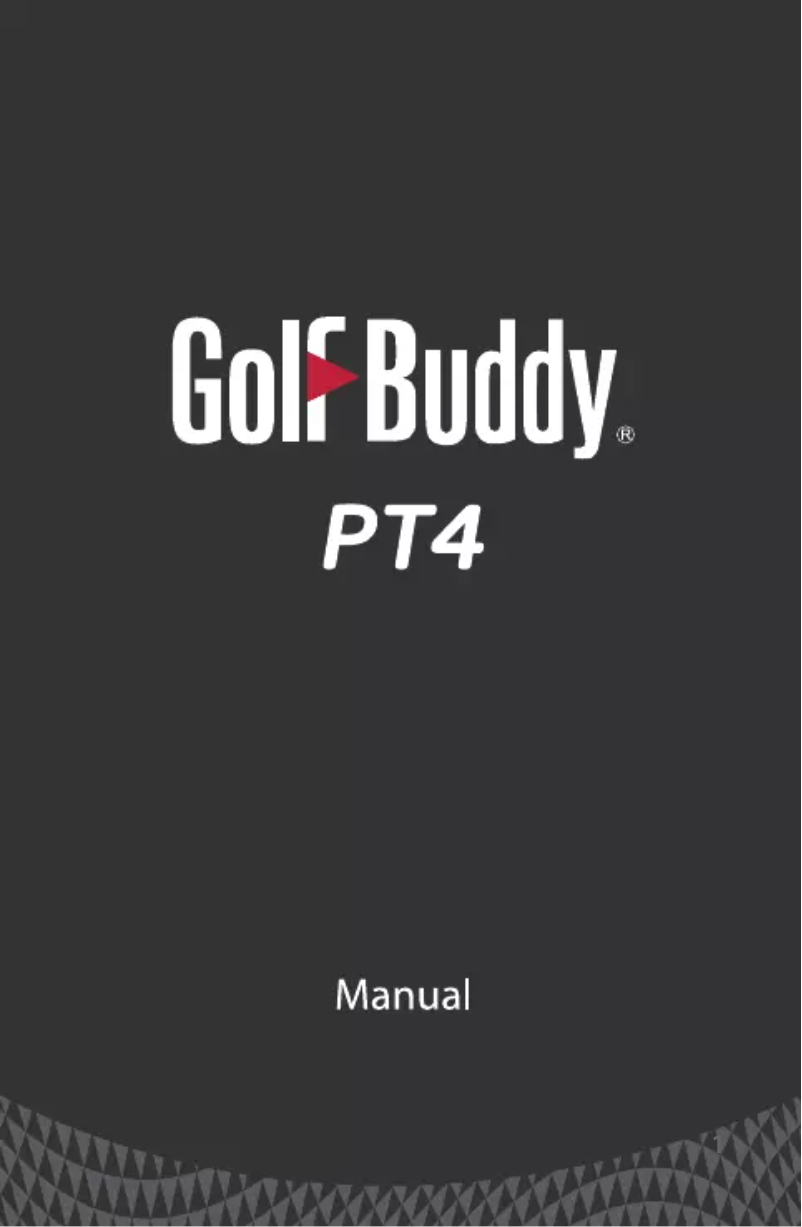Page 1 de la notice Manuel utilisateur GolfBuddy PT4